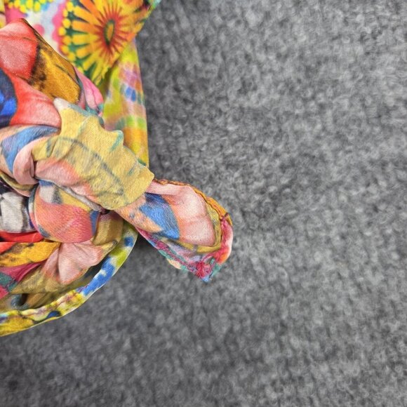 Ruby Yaya Kaftan Womens Large Multicolor‎ Boho Tassel Embellished Top Festival - Picture 13 of 14